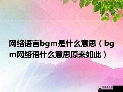 bgmbgmbgm 成熟交带来更丰富的交流与合作契机